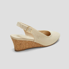 Almond-Toe Slingback Wedge Sandals (Tamia Slingback Wedge Pro)