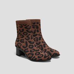 Almond-Toe Running Heel Boots (Amanda)