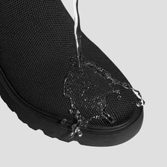 Round-Toe Chunky Platform Travel Boots (Everly)