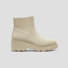 Round-Toe Chunky Platform Travel Boots (Everly)