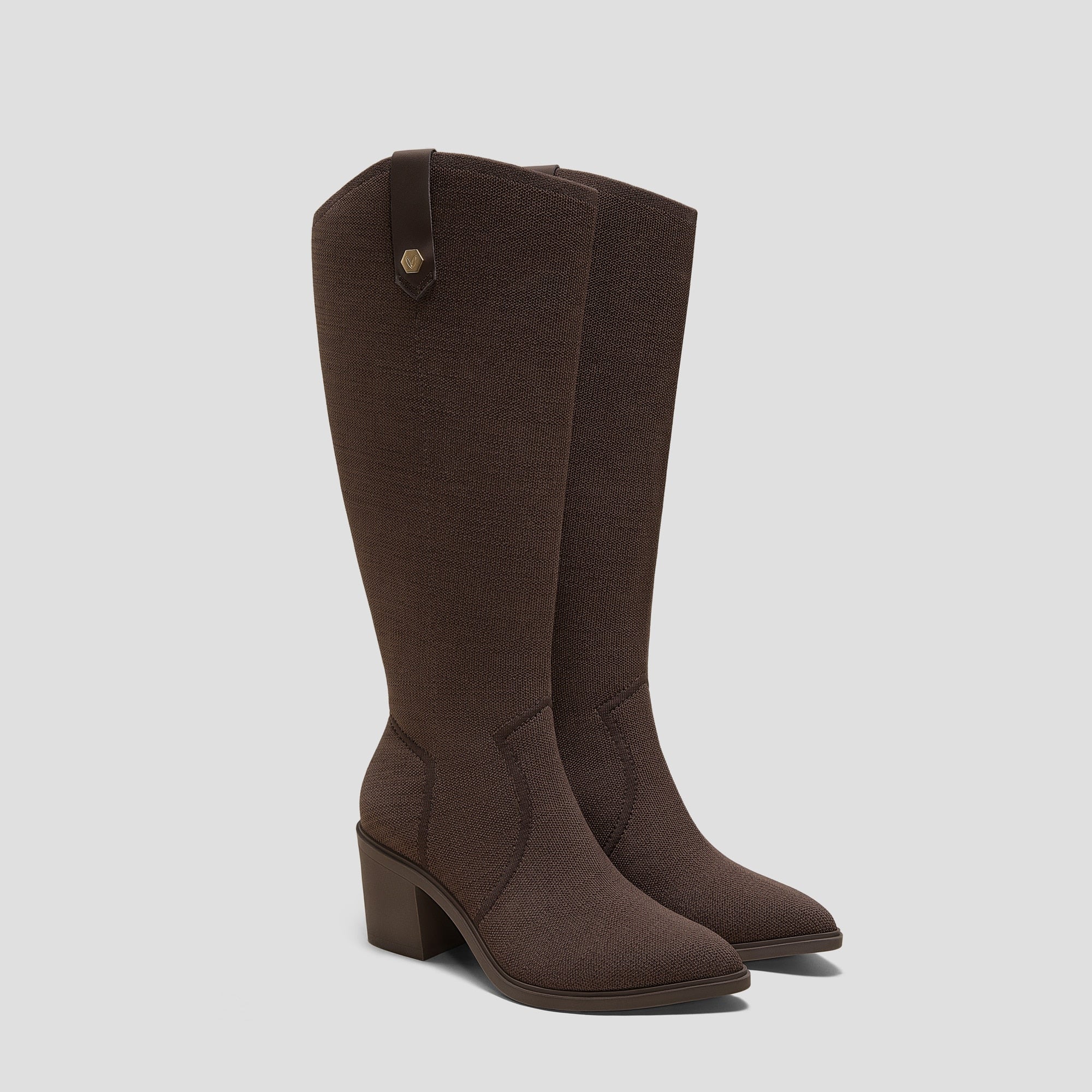 Pointed-Toe Western Knee-High Boots (Wynne)