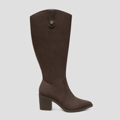 Pointed-Toe Western Knee-High Boots (Wynne)