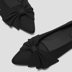 Pointed-Toe Bow Flats (Azura)