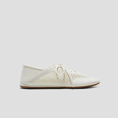 Round-Toe Lace-Up Mesh Sneakers (Yara)