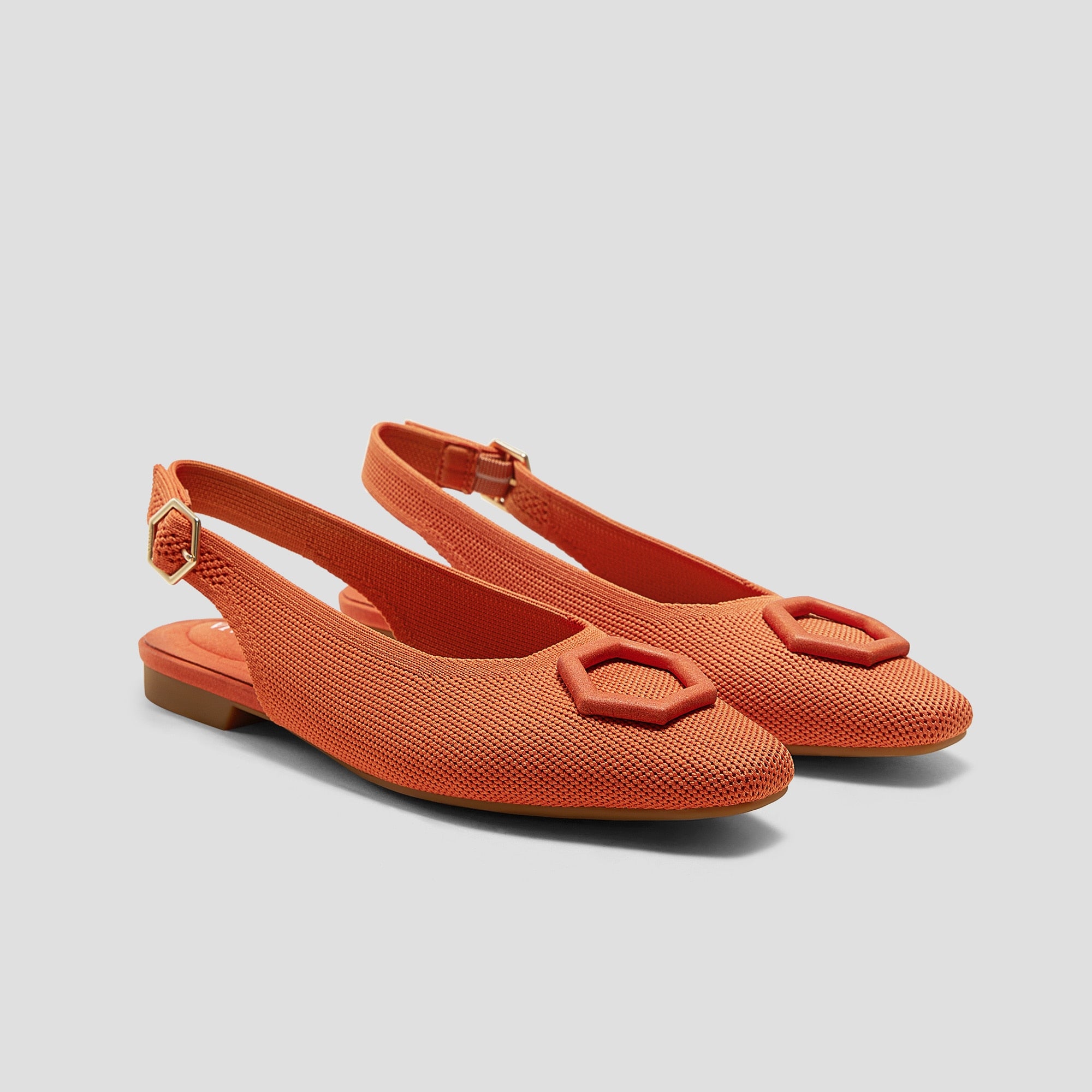 Mini Square-Toe Slingback Sandals (Kalina)