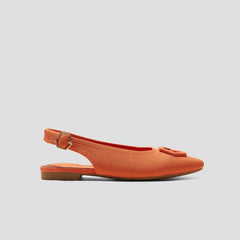Mini Square-Toe Slingback Sandals (Kalina)
