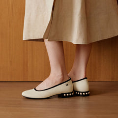 Round-Toe Block Heel Pumps (Barbara)
