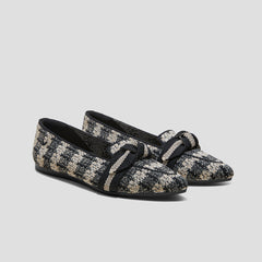 Pointed-Toe Bow Loafers (Michelle 2.0)