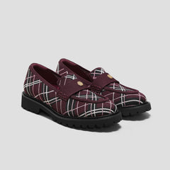 Round-Toe Platform Chunky Heel Loafers (Francesca)