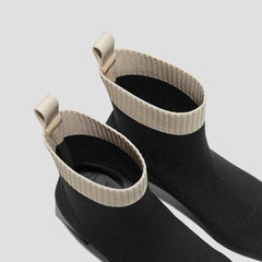 Square-Toe Water-Repellent Block Heeled Boots (Regina Pro)