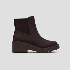 Round-Toe Chunky Platform Travel Boots (Everly)