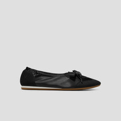 Round-Toe Satin Sneakerina (Yanka)