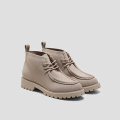 Round-Toe Lug Sole Ankle Boots (Francis)
