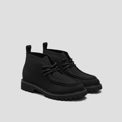 Round-Toe Lug Sole Ankle Boots (Francis)