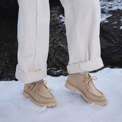 Round-Toe Lug Sole Ankle Boots (Francis)