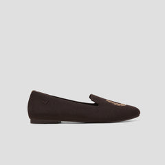 Round-Toe Embroidered Loafers (Audrey)