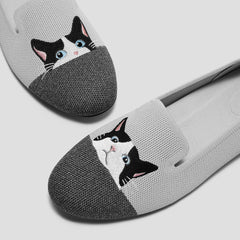 Round-Toe Embroidered Loafers (Audrey)