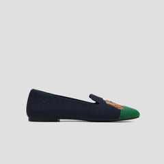 Round-Toe Embroidered Loafers (Audrey)