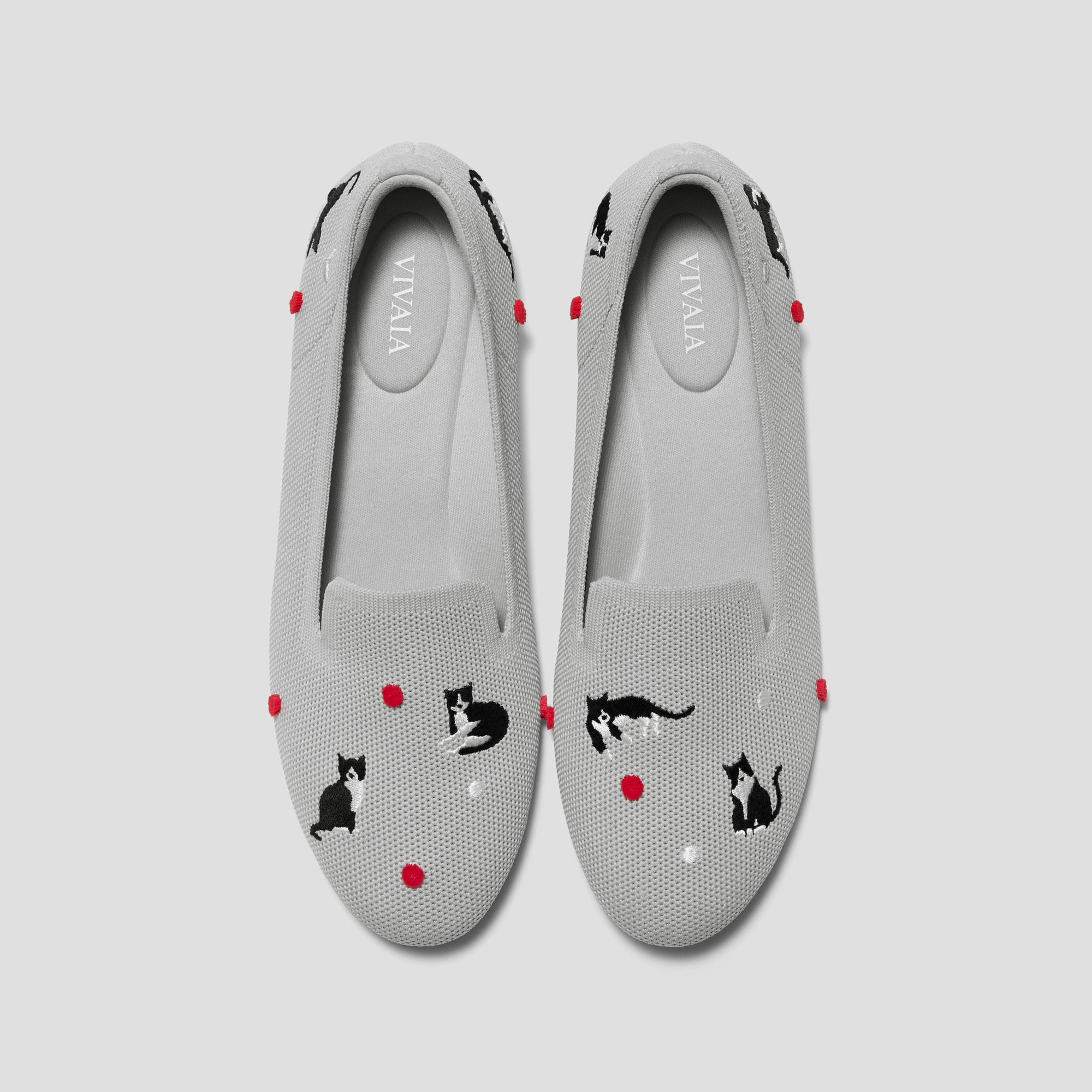 Round-Toe Embroidered Loafers (Audrey)