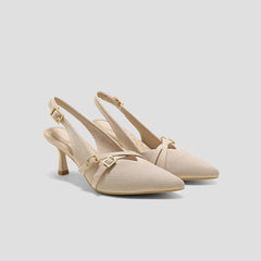 PointEase™ Slingback Heels (Adela)
