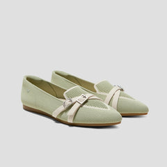 Pointed-Toe Aria Crisscross Loafers (Marvis)