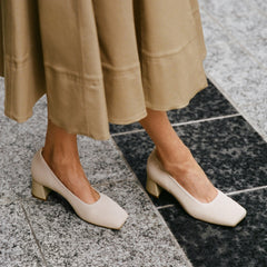 Square-Toe Margot™ Chunky Heels (Monroe)