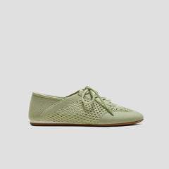 Round-Toe Lace-Up Mesh Sneakers (Yara)