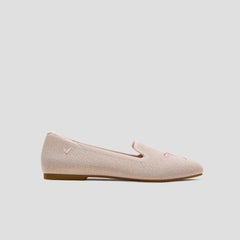 Round-Toe Embroidered Loafers (Audrey)