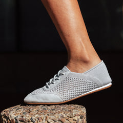 Round-Toe Lace-Up Mesh Sneakers (Yara)