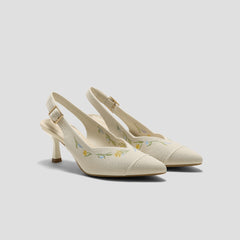 Healing Garden | Pointed-Toe Slingback Heels (Addison)