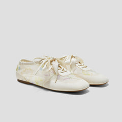Healing Garden｜Square-Toe Lace-Up Sneakerinas (Cristina)