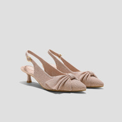 PointEase™ Bow Slingback Heels (Sanna)