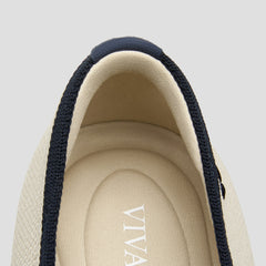 Round-Toe Embroidered Loafers (Audrey)