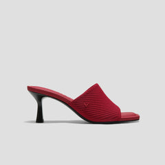 Square-Toe Slide Sandals (Aimee)