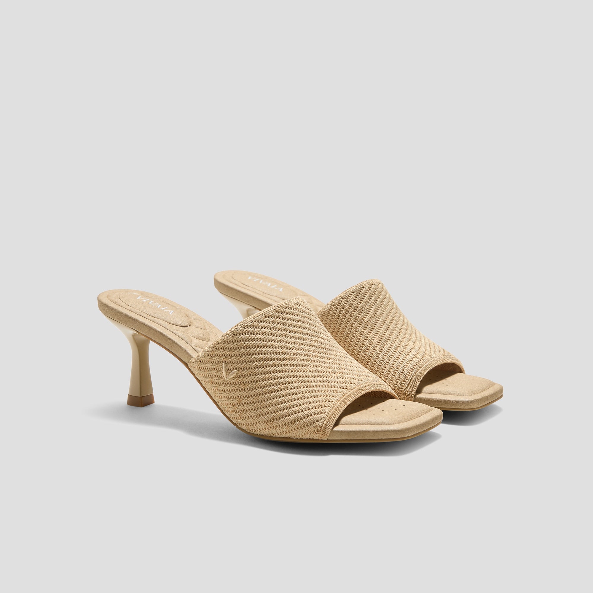 Square-Toe Slide Sandals (Aimee)