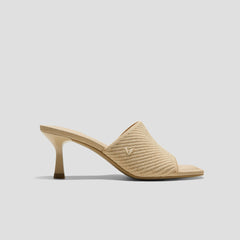 Square-Toe Slide Sandals (Aimee)