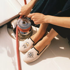 Round-Toe Embroidered Loafers (Audrey)