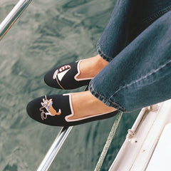 Round-Toe Embroidered Loafers (Audrey)