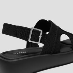 Square-Toe Platform Sandals (Hatty)