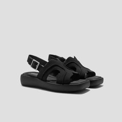 Square-Toe Platform Sandals (Hatty)