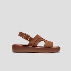 Square-Toe Platform Sandals (Hatty)