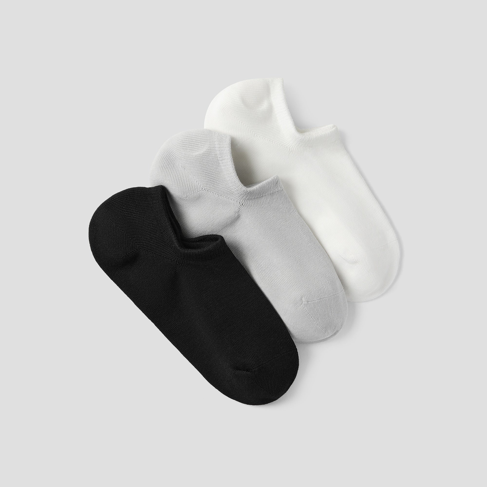 3-Pair No-Show Socks (Kira)