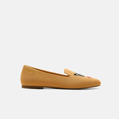 Round-Toe Embroidered Loafers (Audrey)