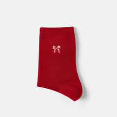1 Pair Animal Jacquard Crew Socks (Aubrey)