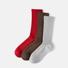 3-Pair Slouch Crew Socks (Keena)